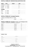 Bestellformular PDF für Peppercard Tischsets, Textilien, Taschen. Kalender